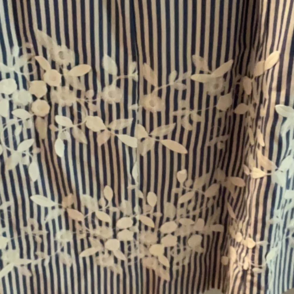Talbots Blue and White Striped Midi Dress - Picture 3 of 8